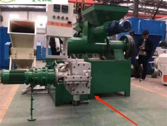 No screen replacement for new EPS pellets machine