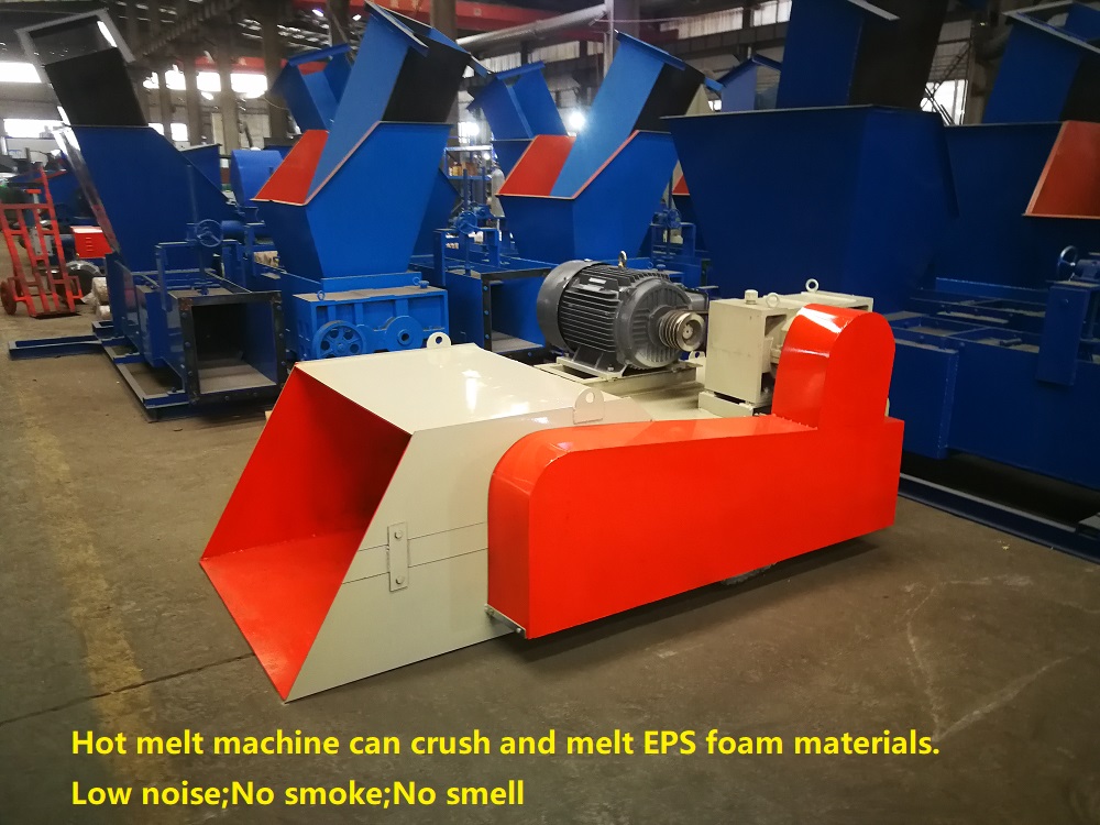 EPS polystyrene hot melt machine